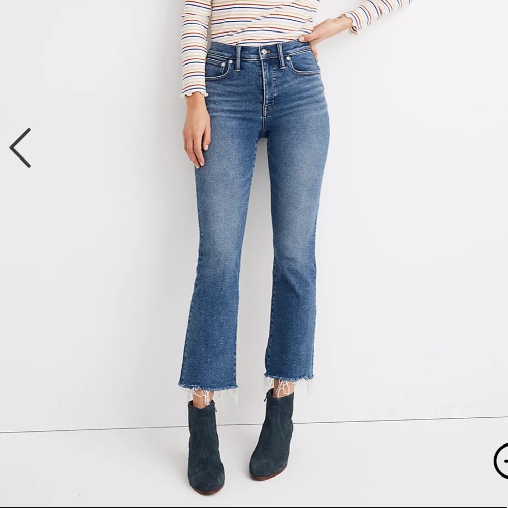 Madewell Flea Market Flare Crop Jeans 28